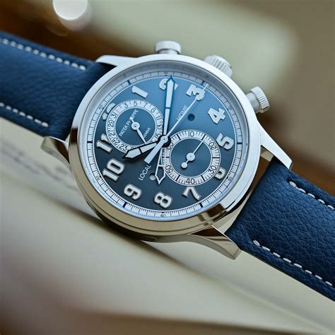 patek philippe complications calatrava pilot travel time chronograph 5924g-001|calatrava 5924g 001.